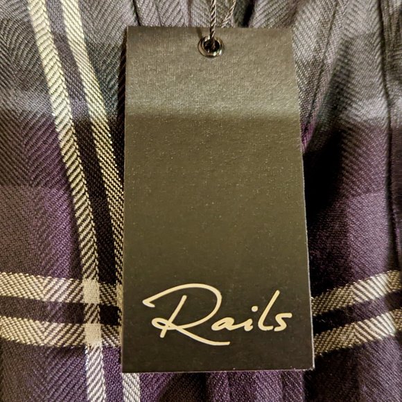 NWT Rails Plaid Button-Front Maternity Dress Shirtdress - Picture 8 of 16